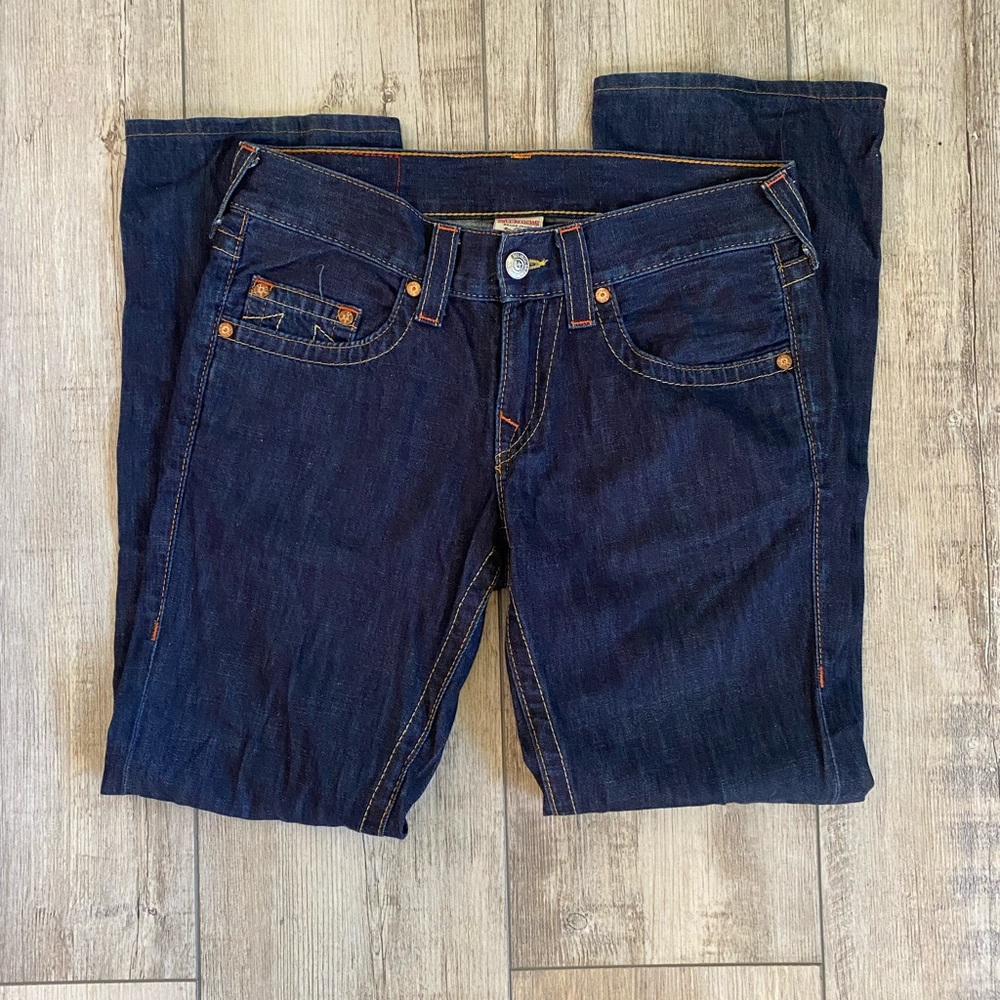 True Religion dark blue denim
